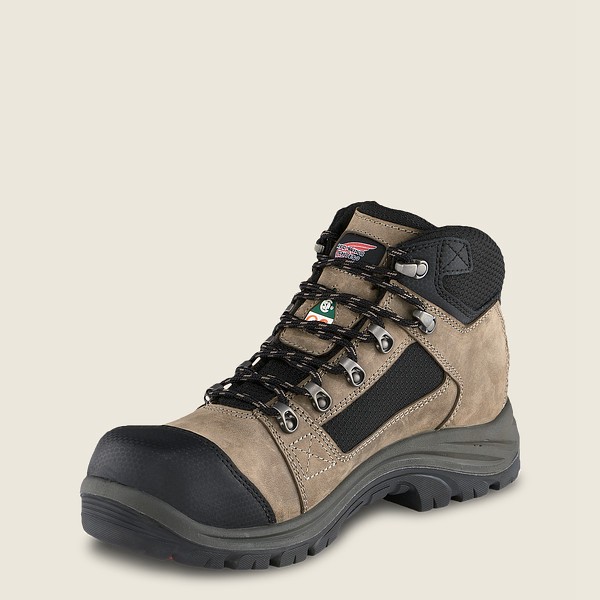 Red Wing Mens Trades - 5-inch Waterproof Csa Safety Toe - Hiking Boots Brown/Black - 3012OCEBP